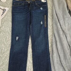 Women's Blue Distressed Jeans